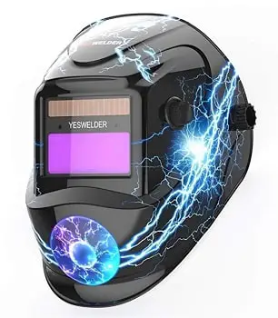 yeswelder welding helmet lightning bolt design