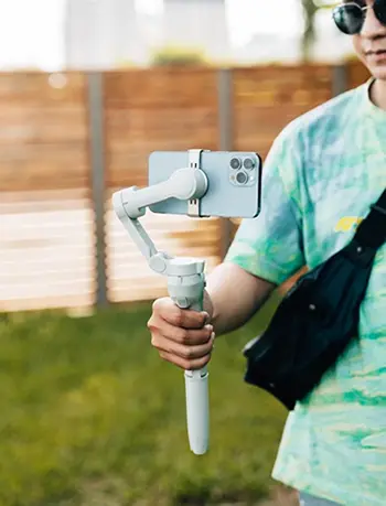 Gimbal selfie stick